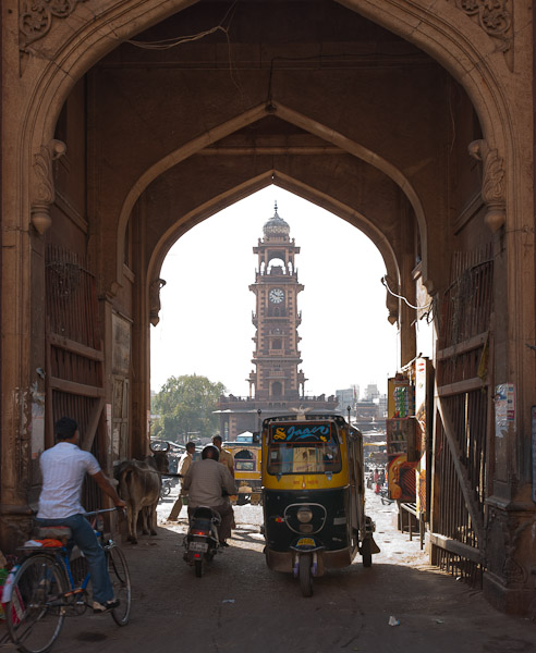India_JanFeb_10_Jodhpur_6500.jpg - Jodhpur Clock Tower