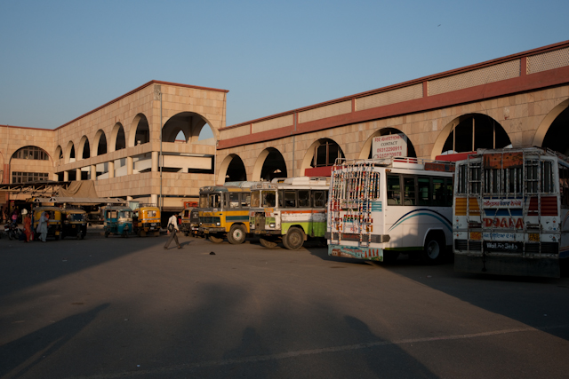 _DSC0709.jpg - The bus station.  I arrived here by buss, but left on a night train to Agra