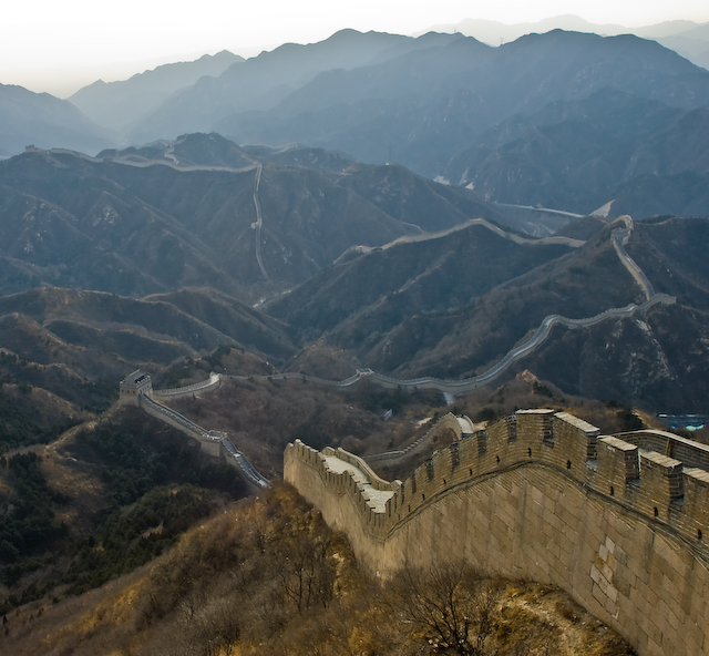 Badaling_Feb05_IMGP6986.jpg - Great Wall, Badaling, China 14x18 framed