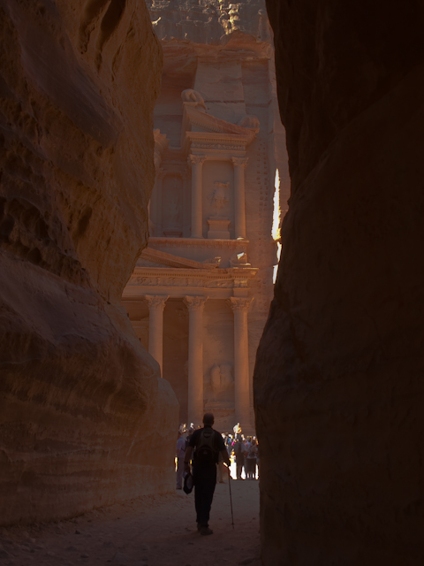 Petra_IMGP3270_Edit.jpg - Treasury, Petra, Jordan It's not me!  14x18 framed