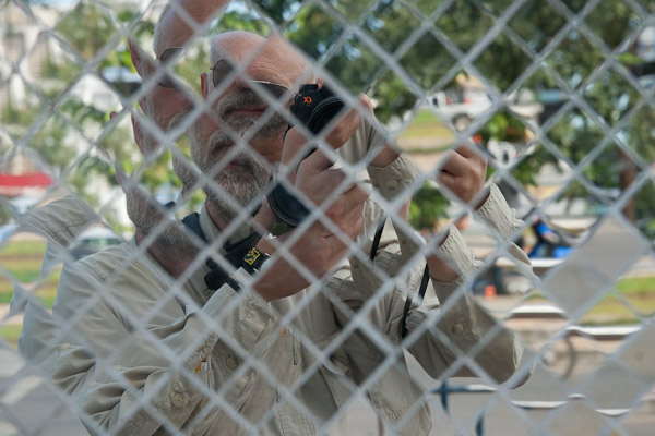 Thailand_OctNovDec_2010_Chiang_Mai_3195.jpg - Autoportrait in a mirrored mosaic wall at a temple.  Great fun!